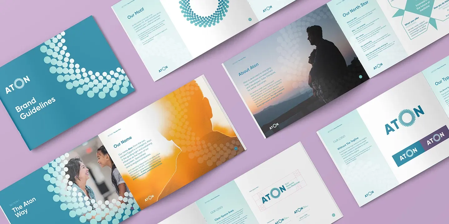 Aton visual identity and brand guidelines by TOTEM