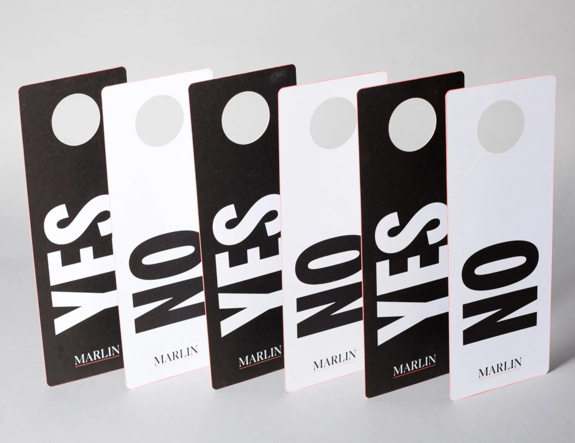 Door hangers – the brand voice in the detail.