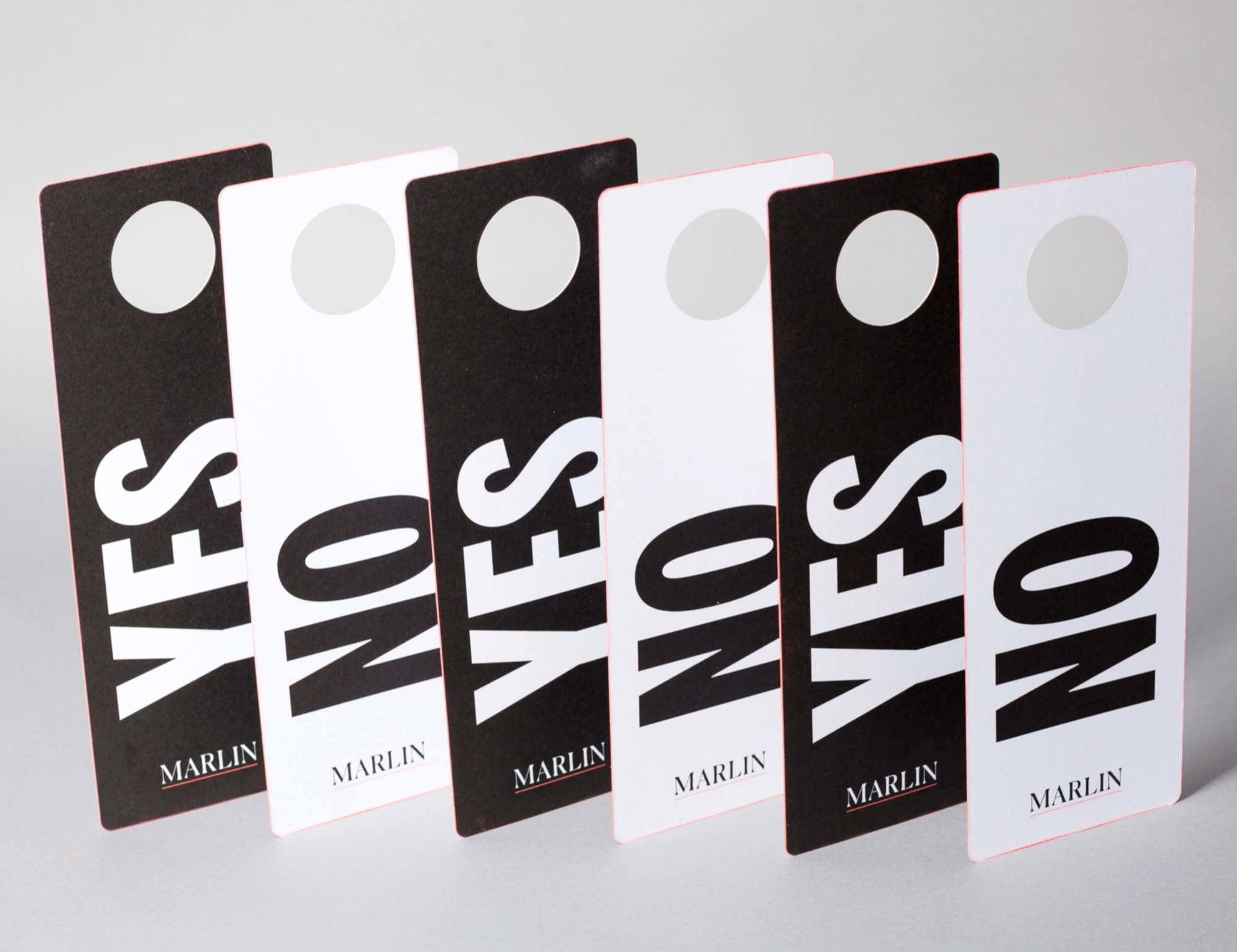 Door hangers – the brand voice in the detail.